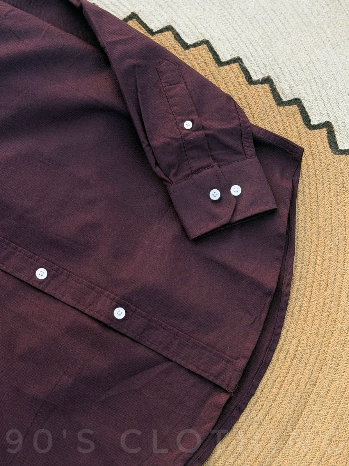 LACOSTE Burgundy Full sleeve shirt 