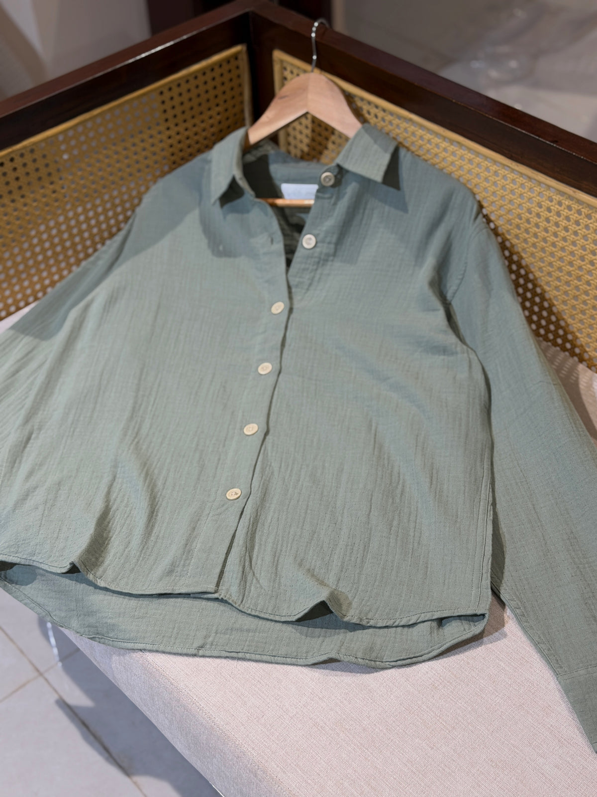 Urban Oversized Shirt - Olive