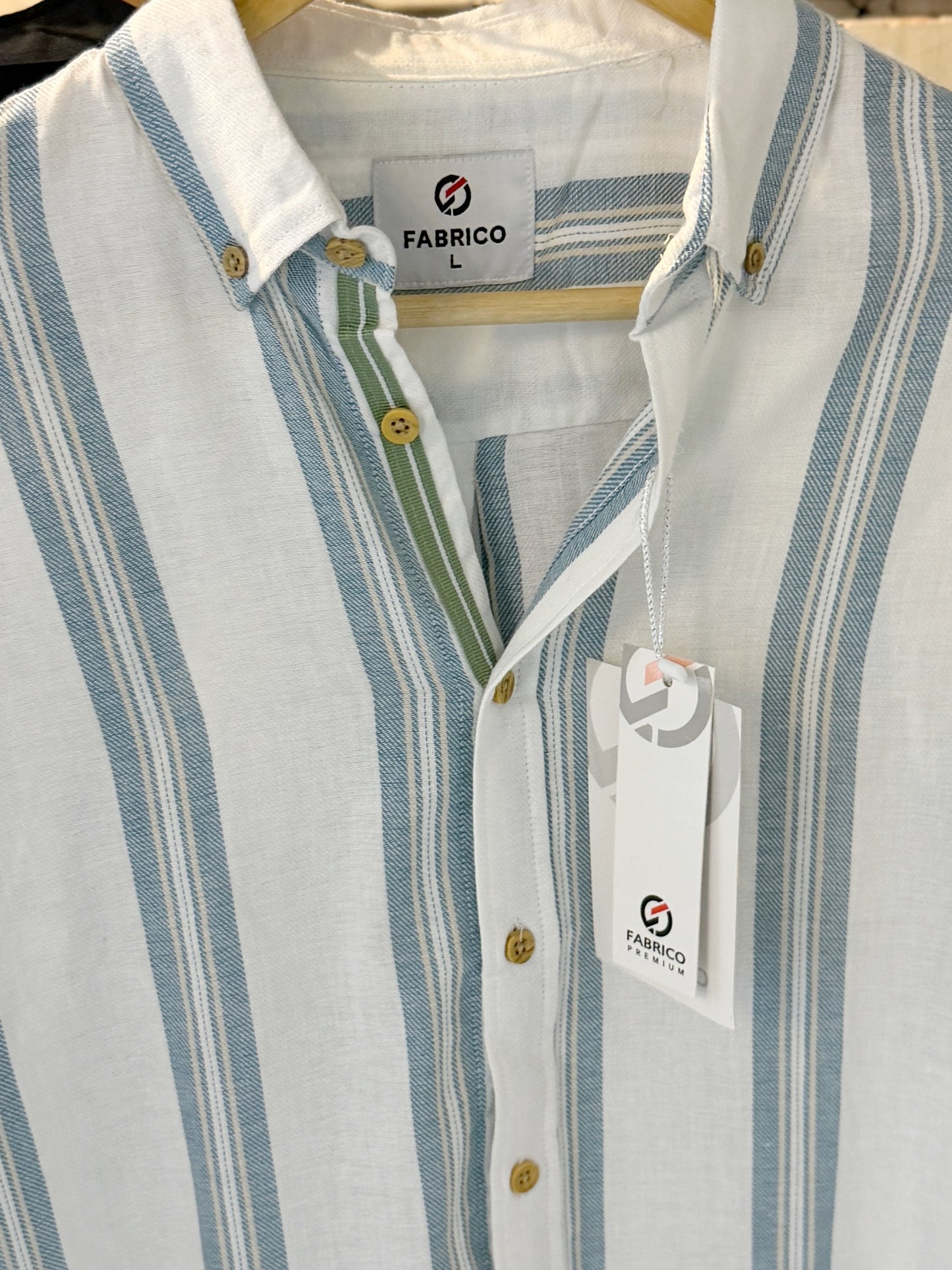 Classic Button-Down Collar Light Blue Full Sleeve Shirt