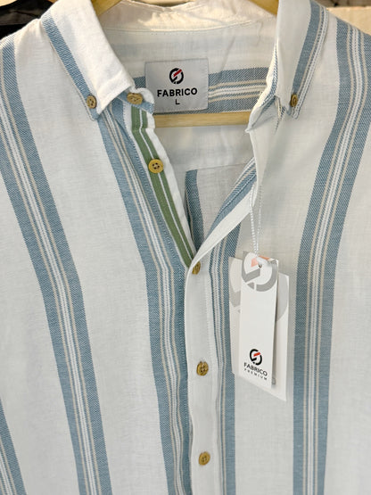 Classic Button-Down Collar Light Blue Full Sleeve Shirt