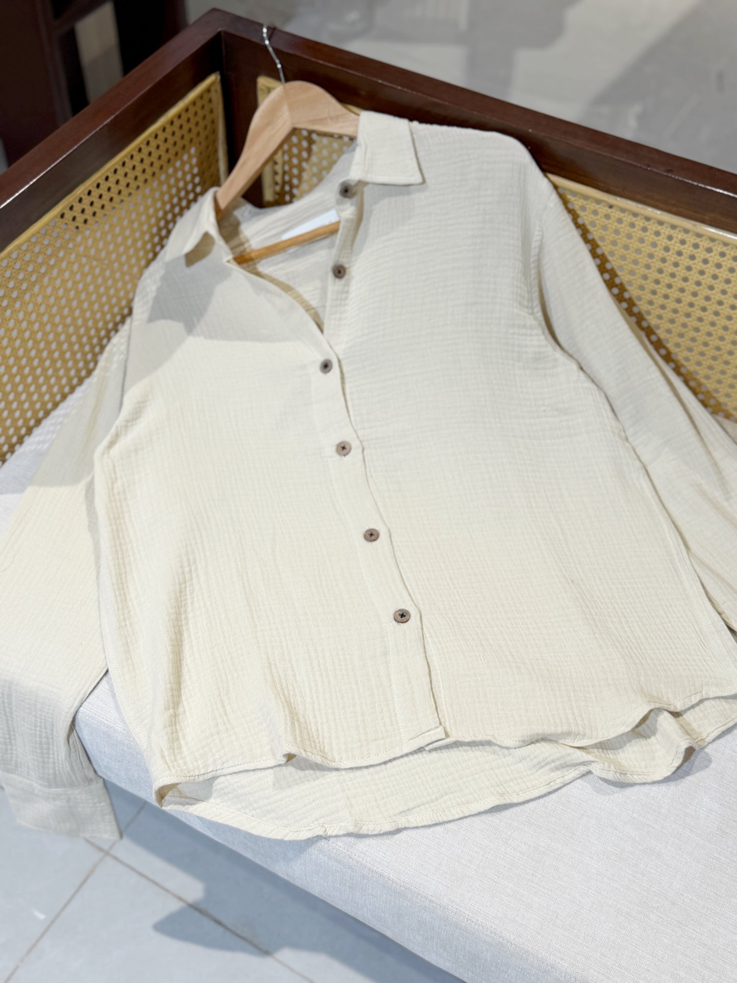 Urban Oversized Shirt - Off-white