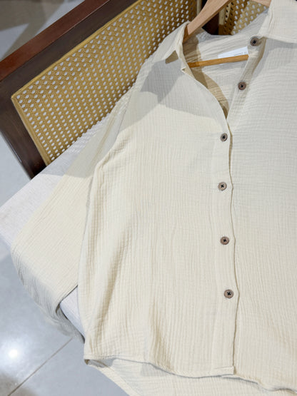 Urban Oversized Shirt - Off-white