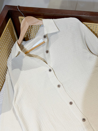 Urban Oversized Shirt - Off-white