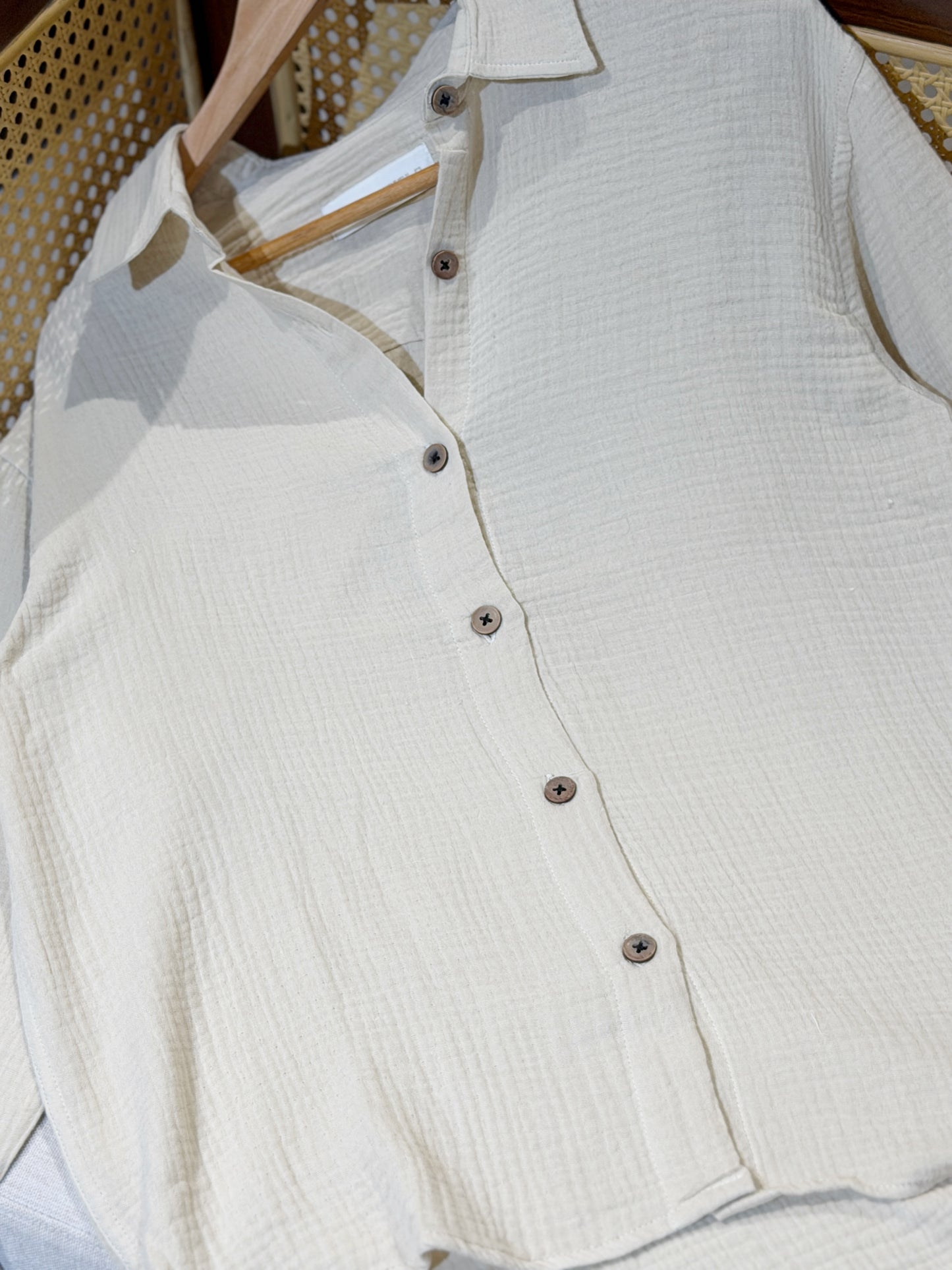 Urban Oversized Shirt - Off-white