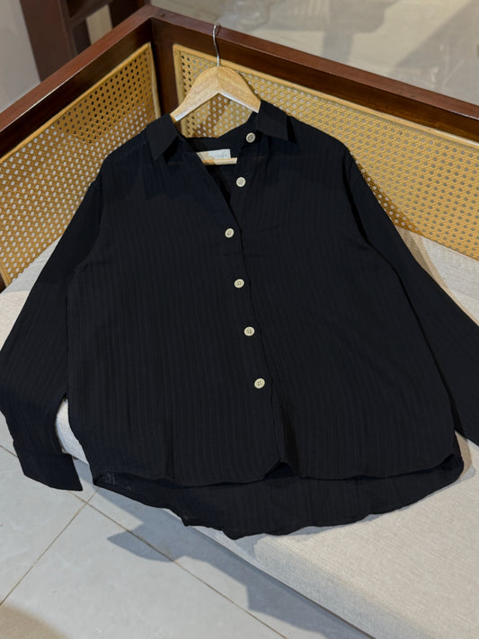 Urban Oversized Shirt - Black
