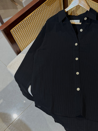 Urban Oversized Shirt - Black