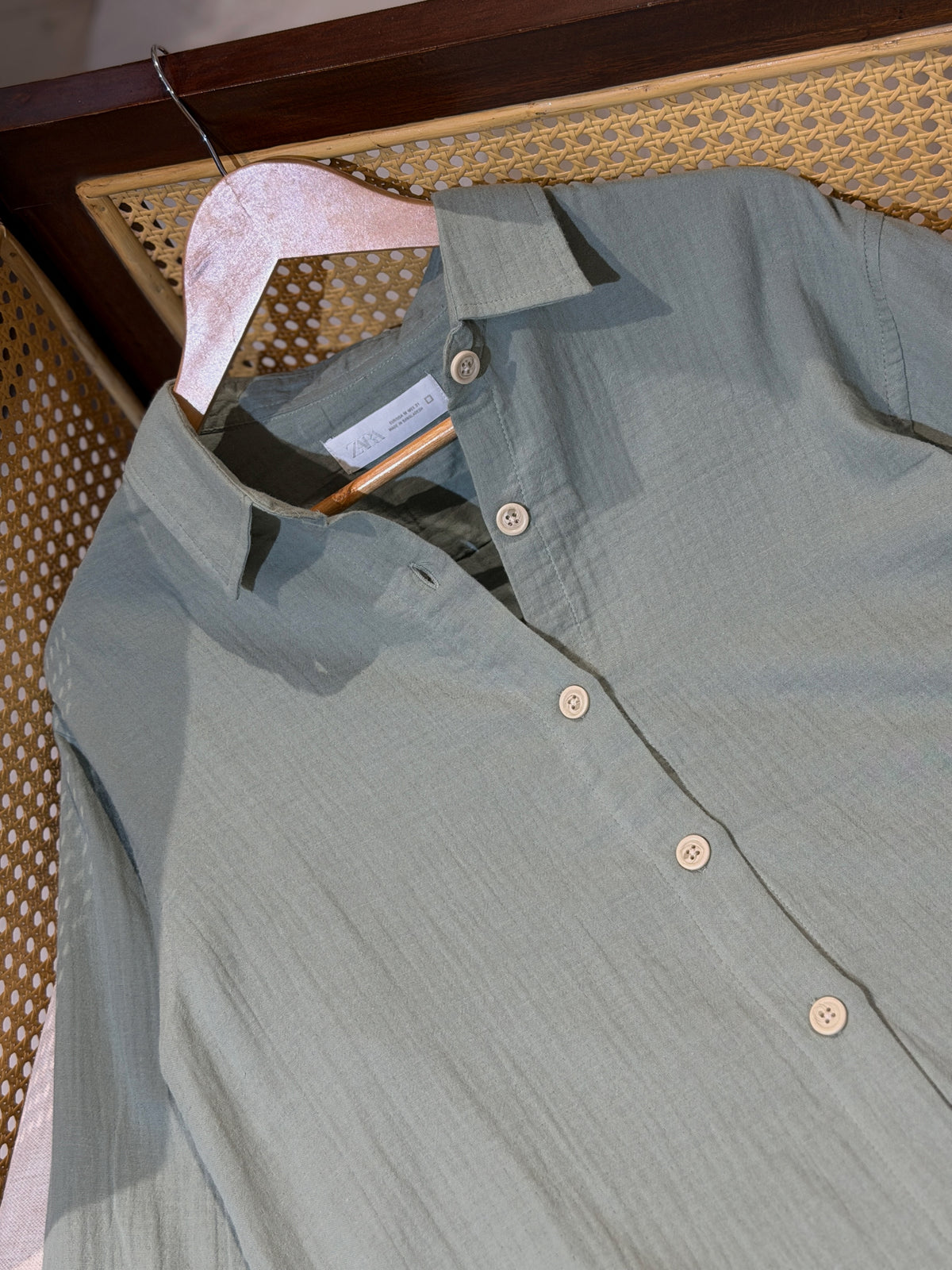 Urban Oversized Shirt - Olive