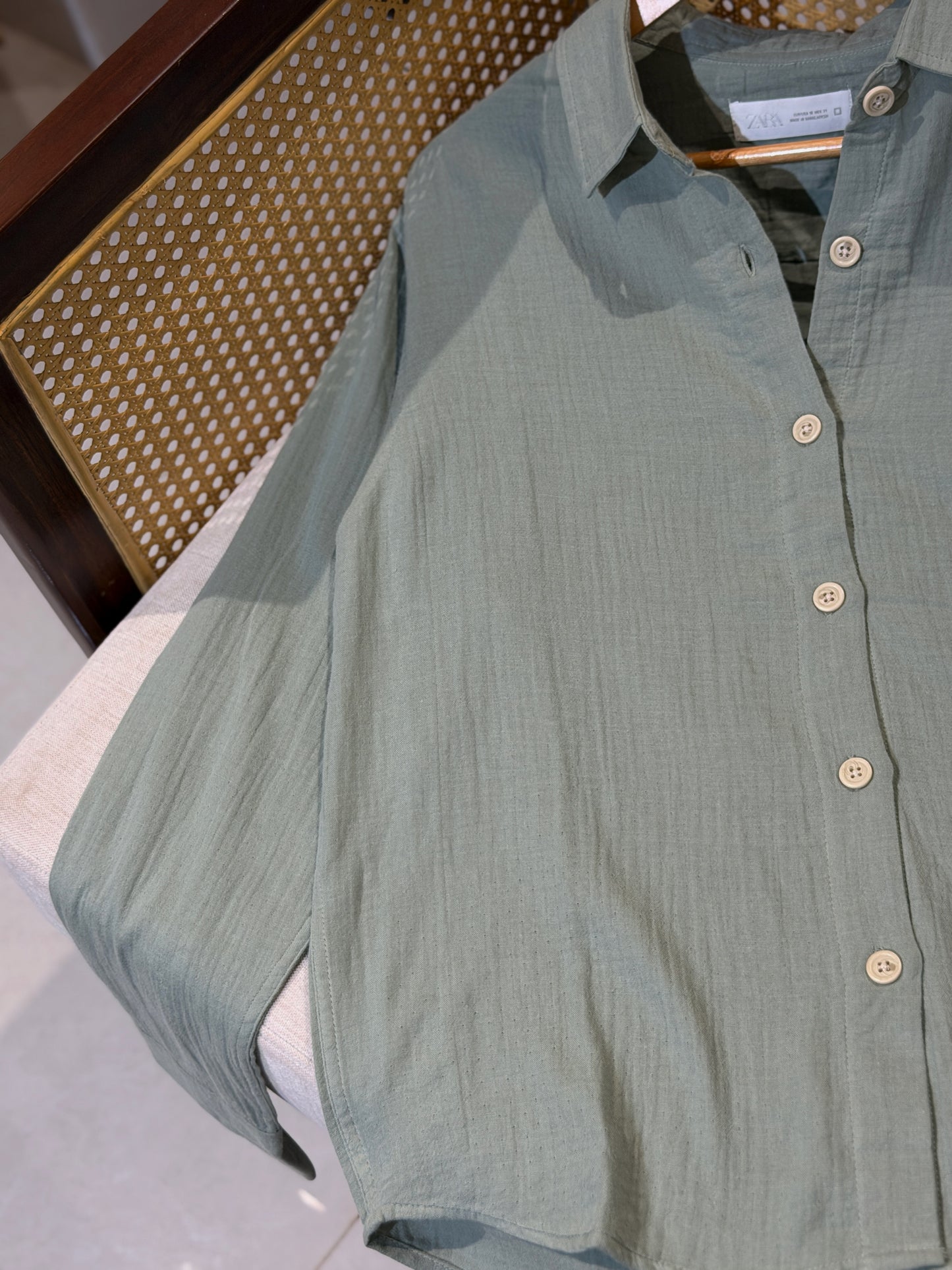 Urban Oversized Shirt - Olive