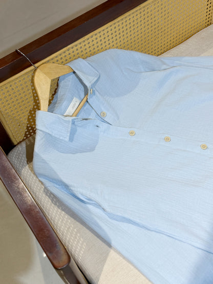 Urban Oversized Shirt - Sky Blue